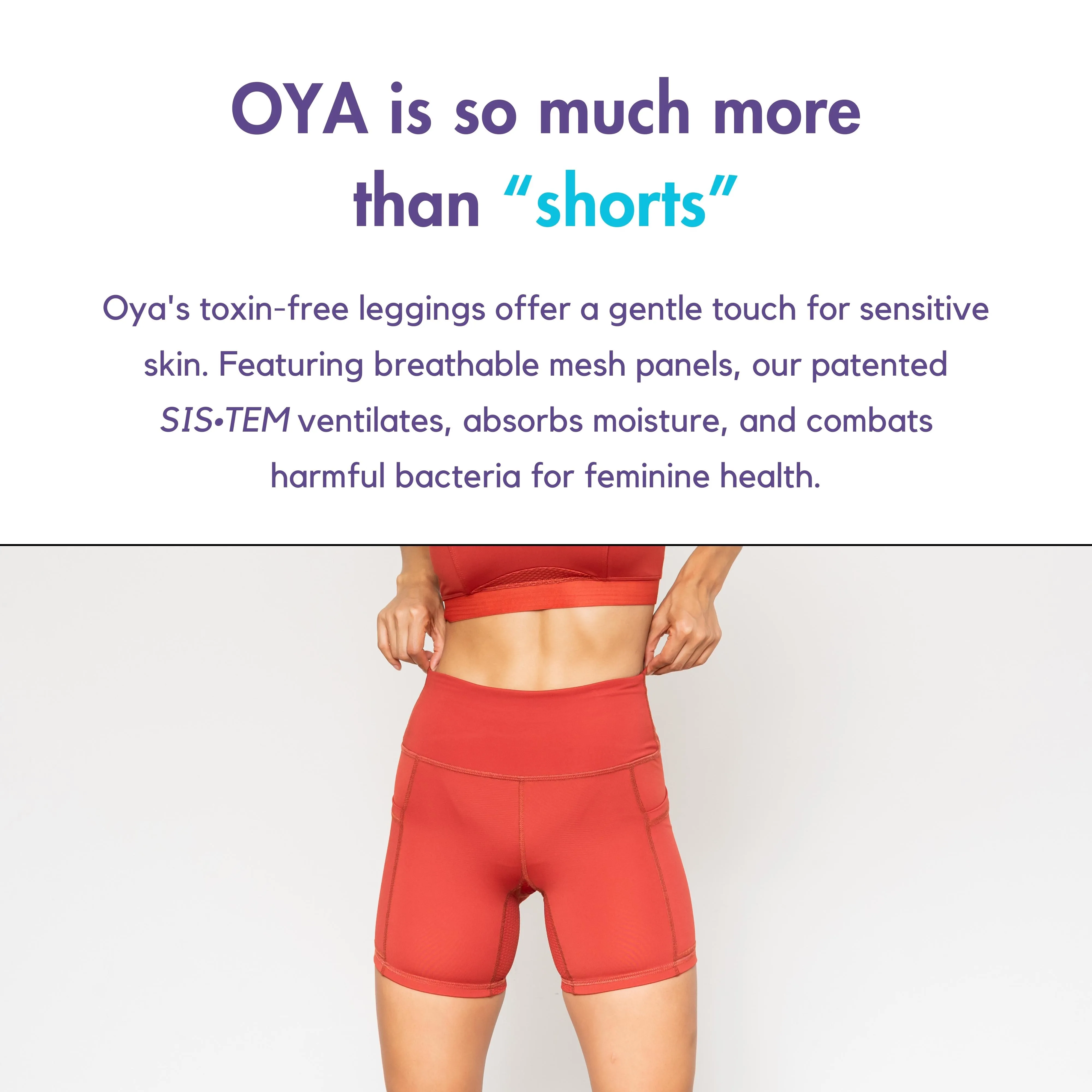 6" Breathable, Tummy Control Short by Oya Femtech Apparel