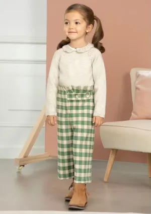 Abel & Lula Plaid Culotte Pants