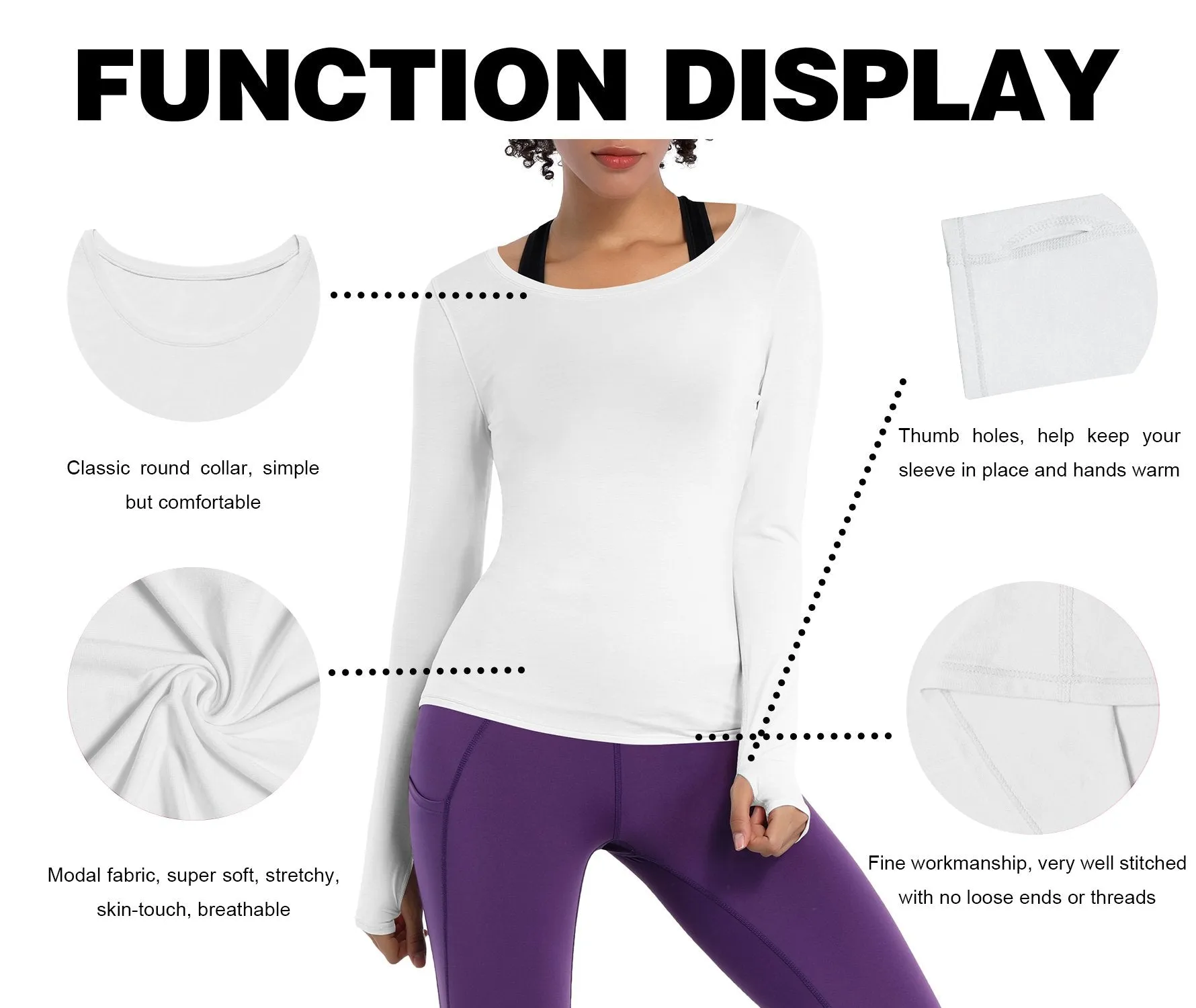 Athlete Long Sleeve Tops white ins_yoga