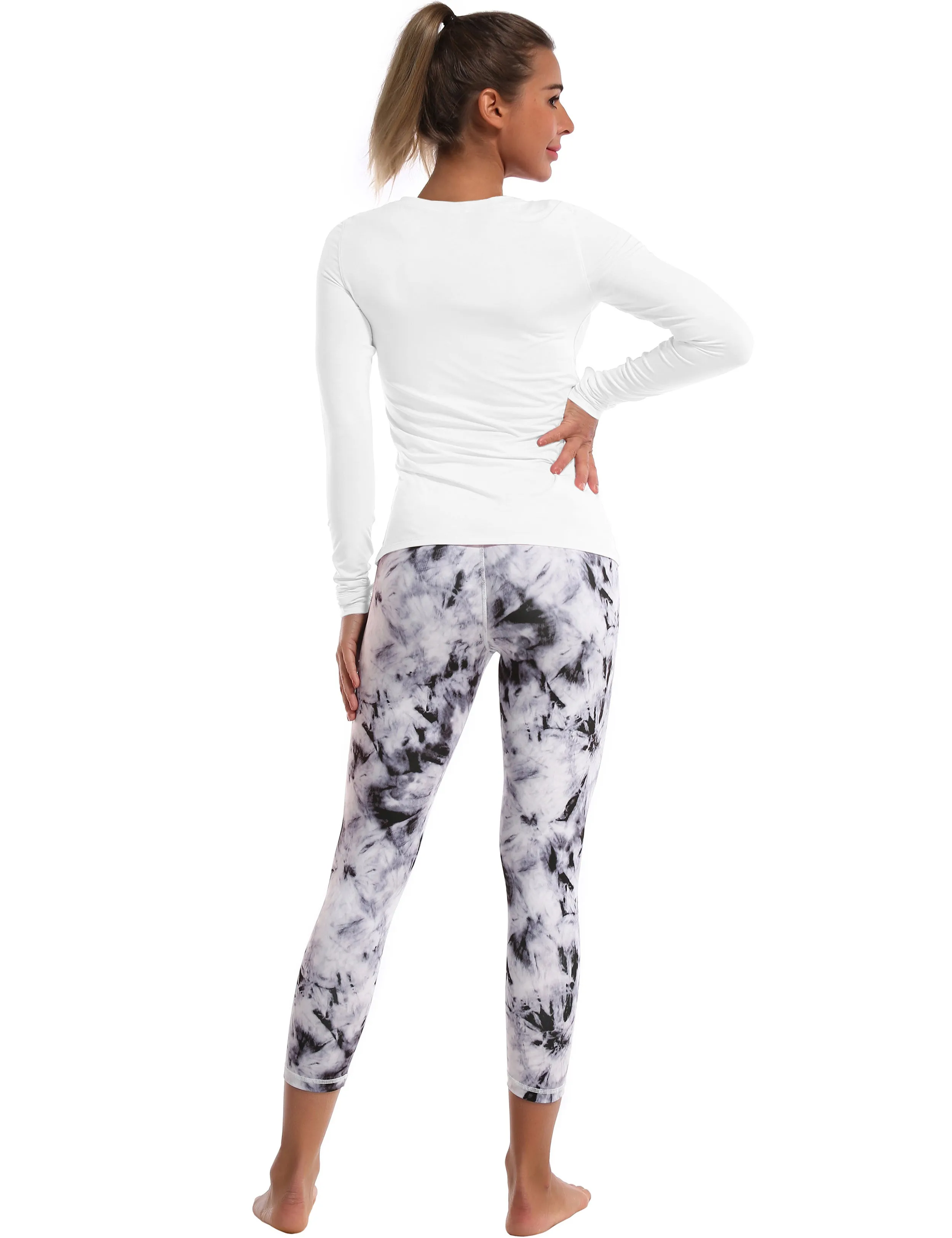 Athlete Long Sleeve Tops white ins_yoga