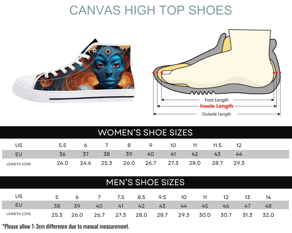 Azure Alien High Tops