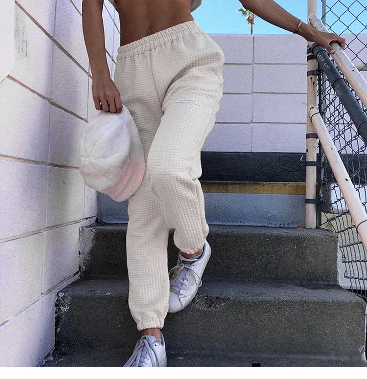 Beige Top and High Waist Bottoms