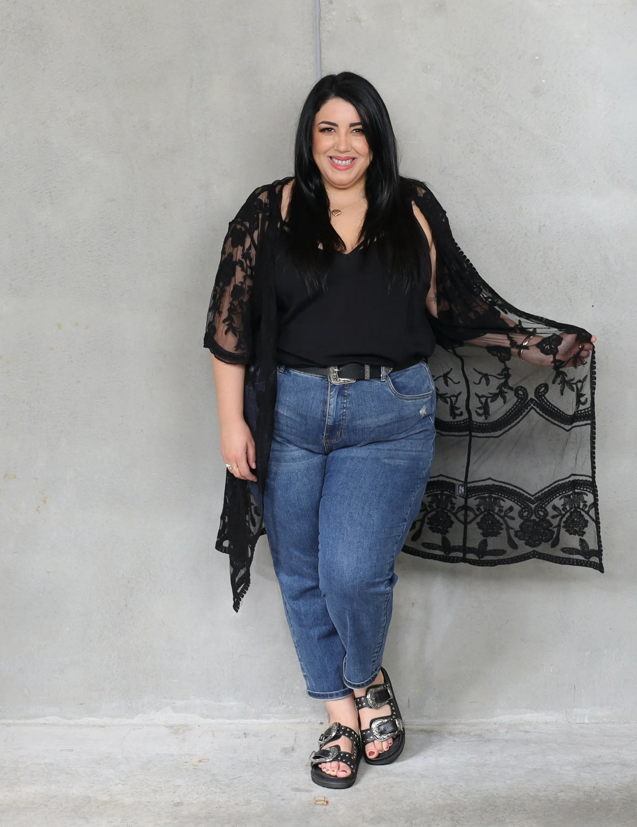 Bella Donna Kimono - Black