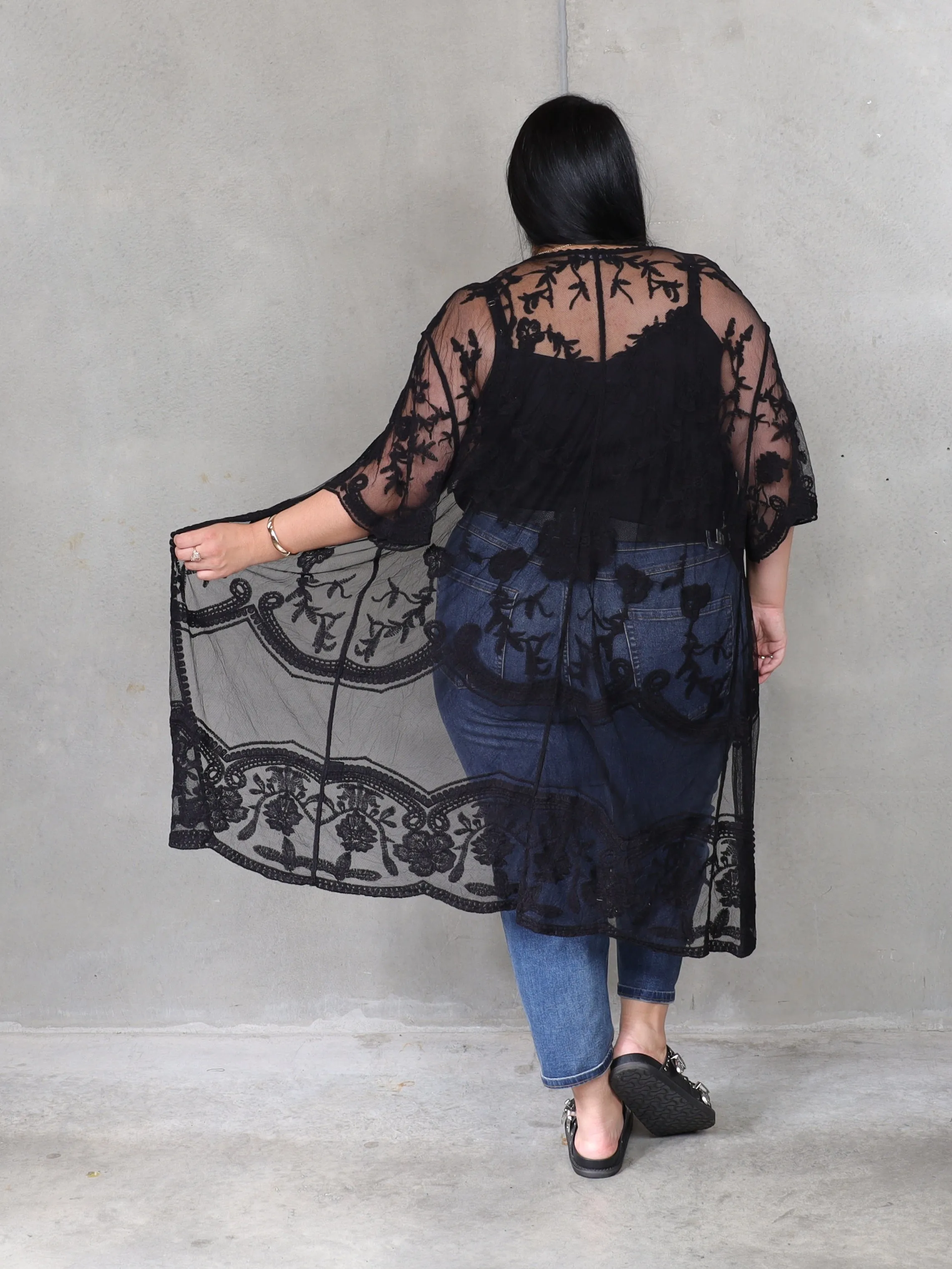 Bella Donna Kimono - Black