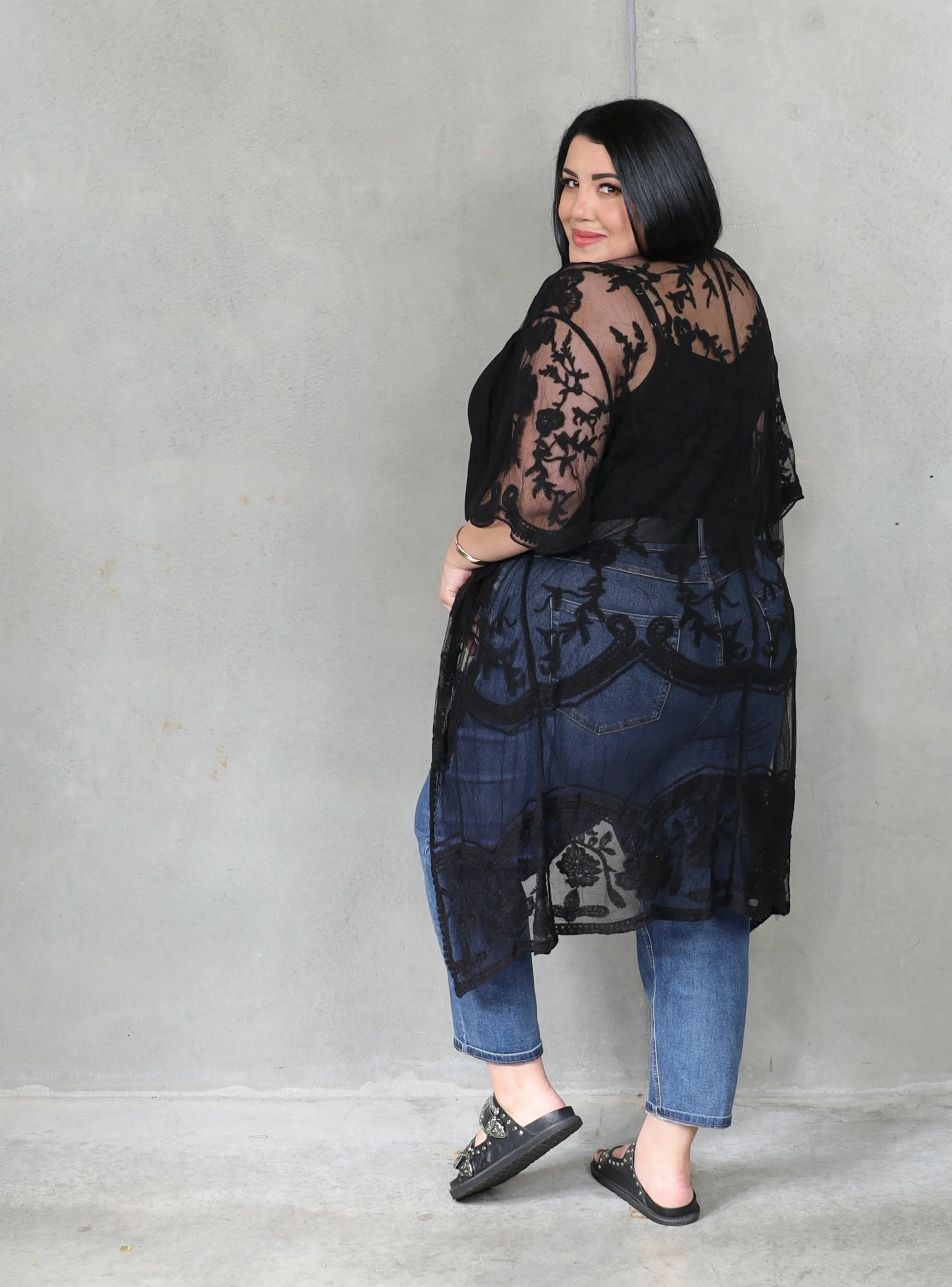 Bella Donna Kimono - Black
