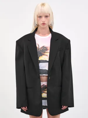 Bermuda Blazer (23026604-WOOL-TAILORING-BLACK)