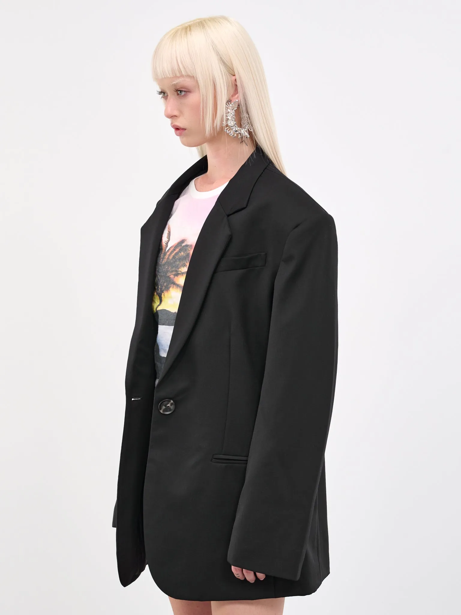 Bermuda Blazer (23026604-WOOL-TAILORING-BLACK)