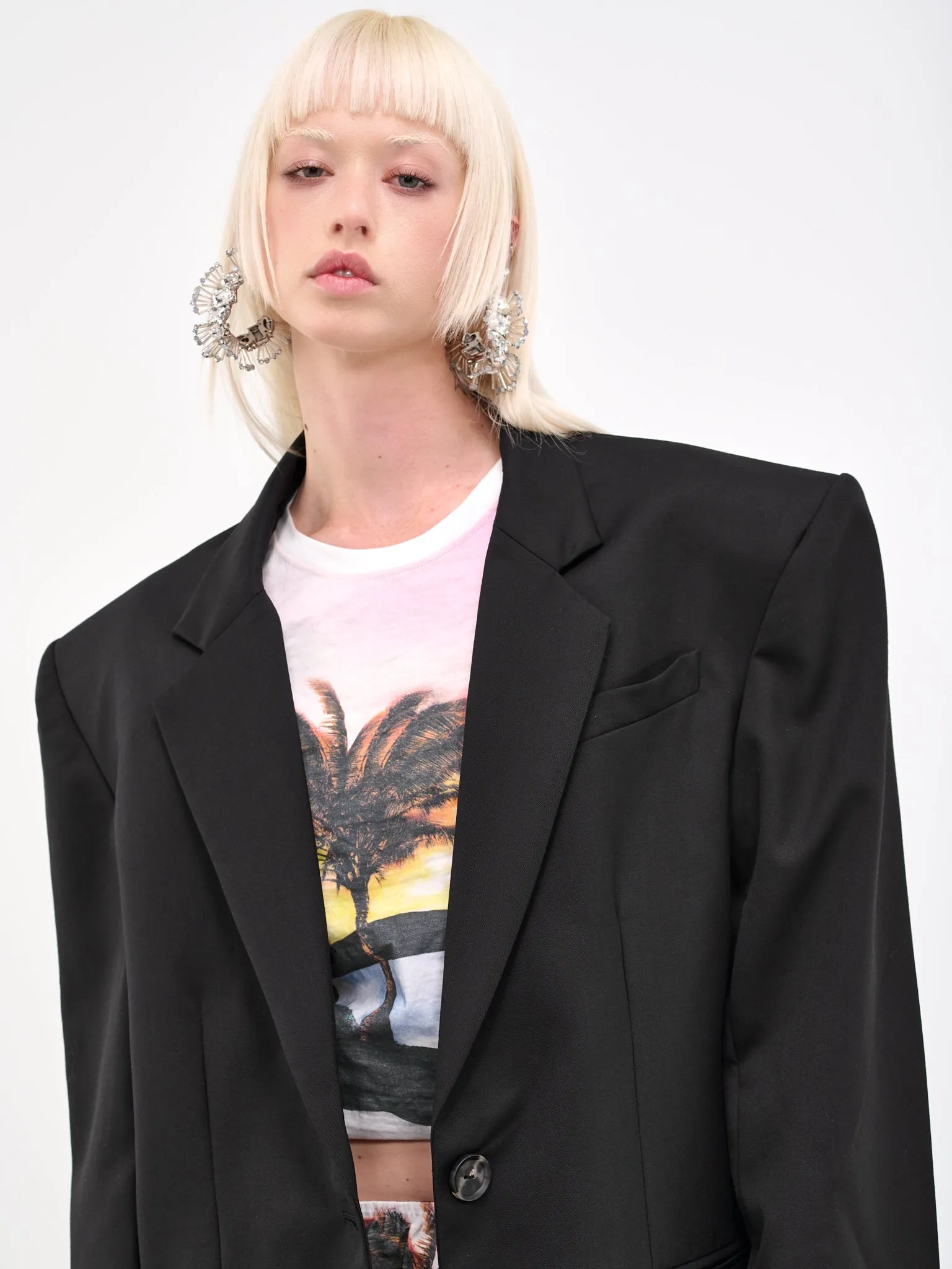 Bermuda Blazer (23026604-WOOL-TAILORING-BLACK)