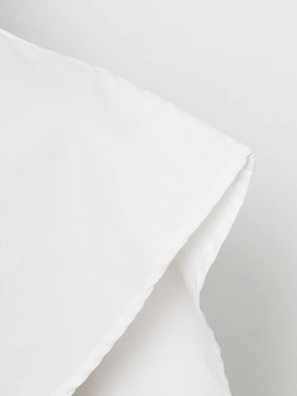 Chicmy-Original Solid Color Irregularity Geometry Blouse Tops