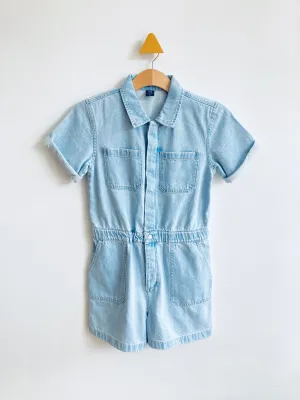 Denim Shorts Jumpsuit // 14-16Y