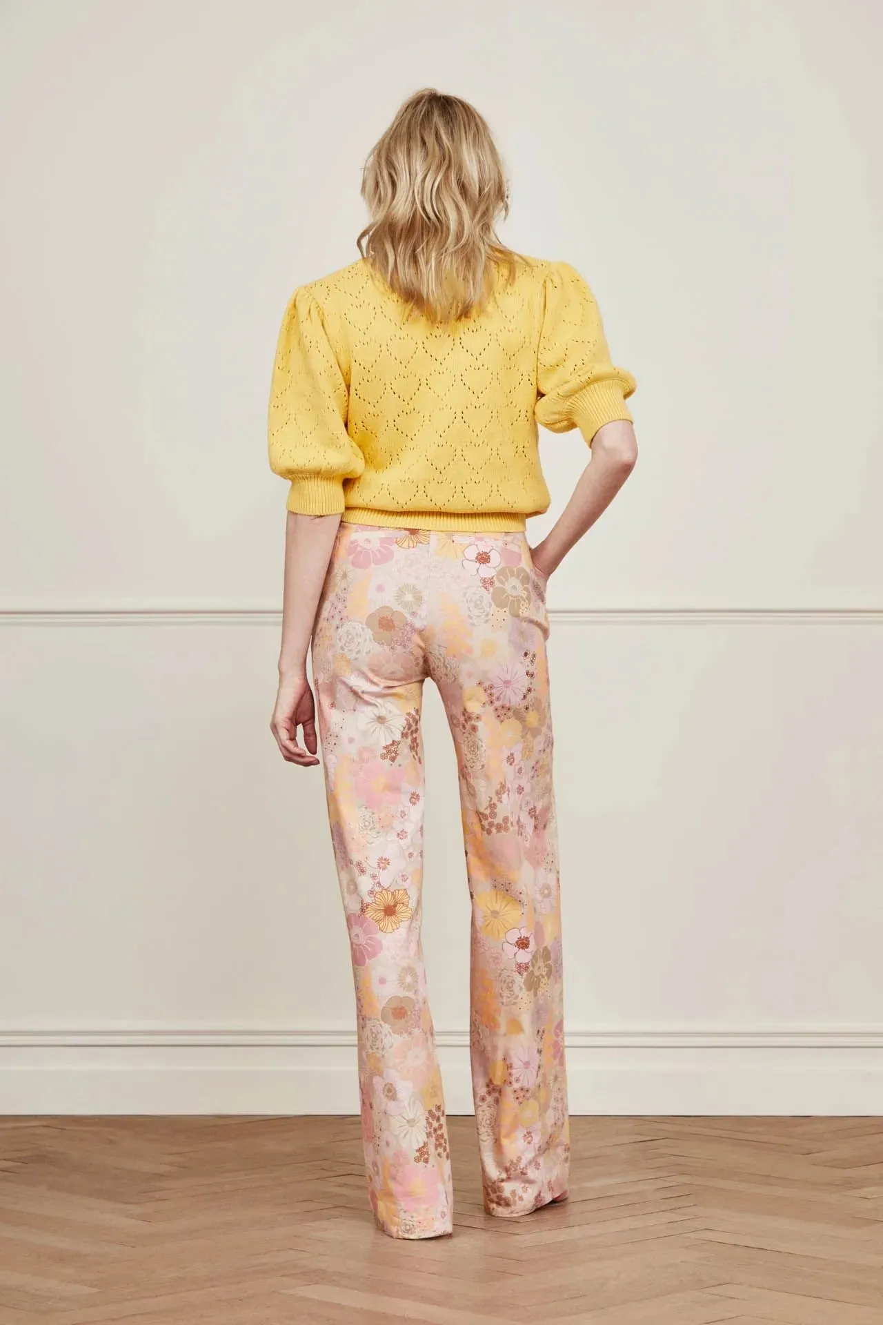 Fabienne Chapot City Wide Leg Trousers Fuji Flowers