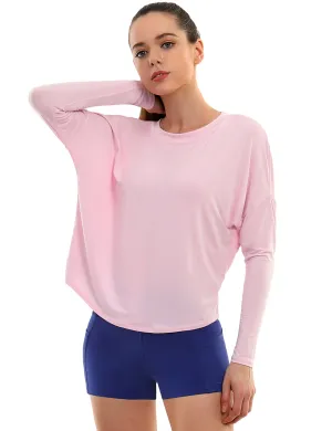 Golf Batwing Tunic Tops lightpink_Golf