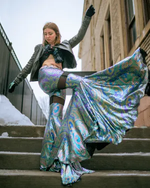 “Groovy mermaid” bell bottoms
