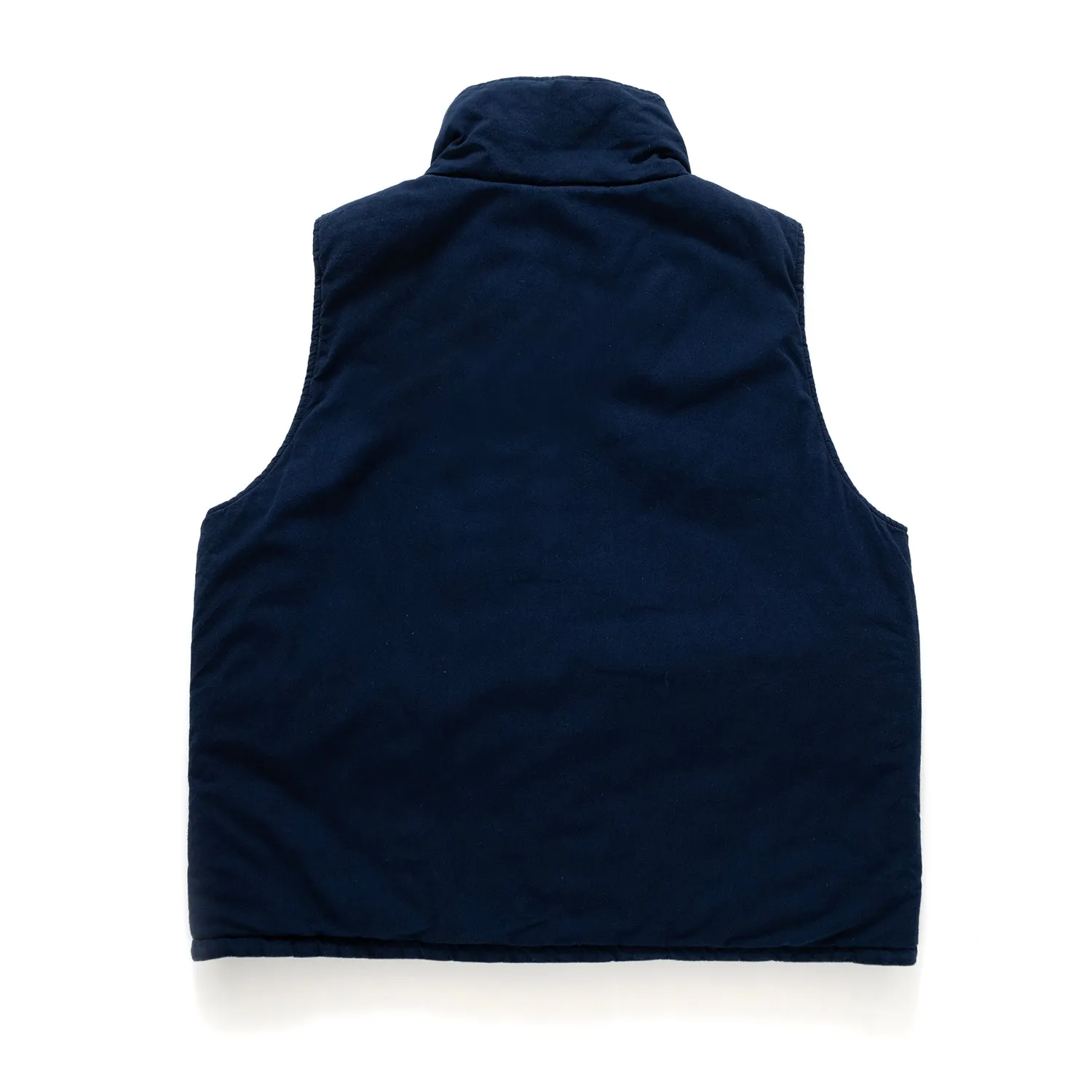 (JK338) Indigo Patchwork Padded Vest