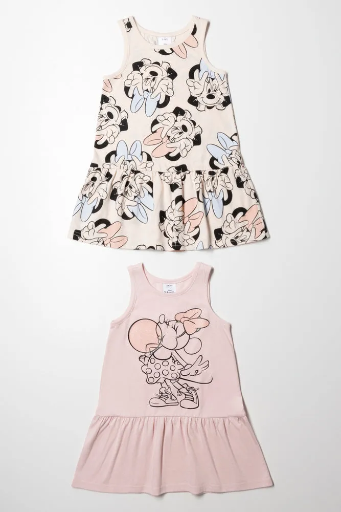 Minnie Mouse 2 Pack Dress Nude