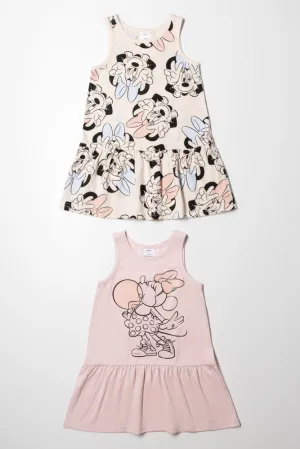 Minnie Mouse 2 Pack Dress Nude