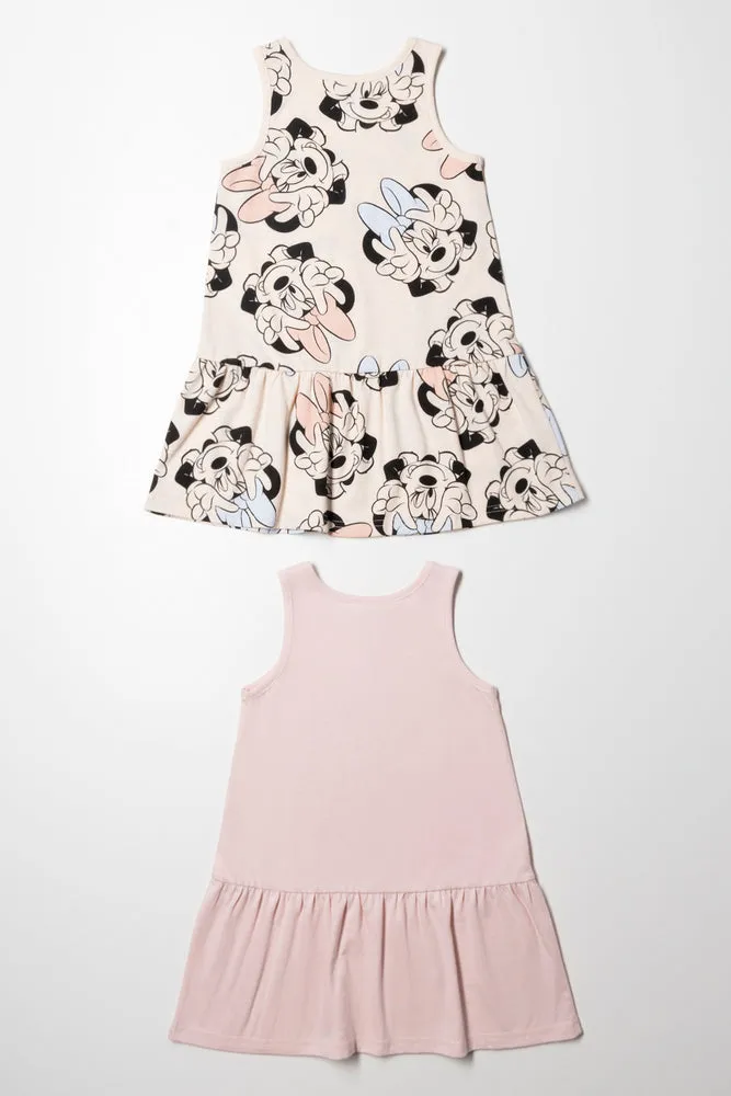 Minnie Mouse 2 Pack Dress Nude
