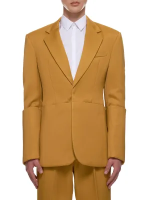 Padded Suit Jacket (003-02-YELLOW)