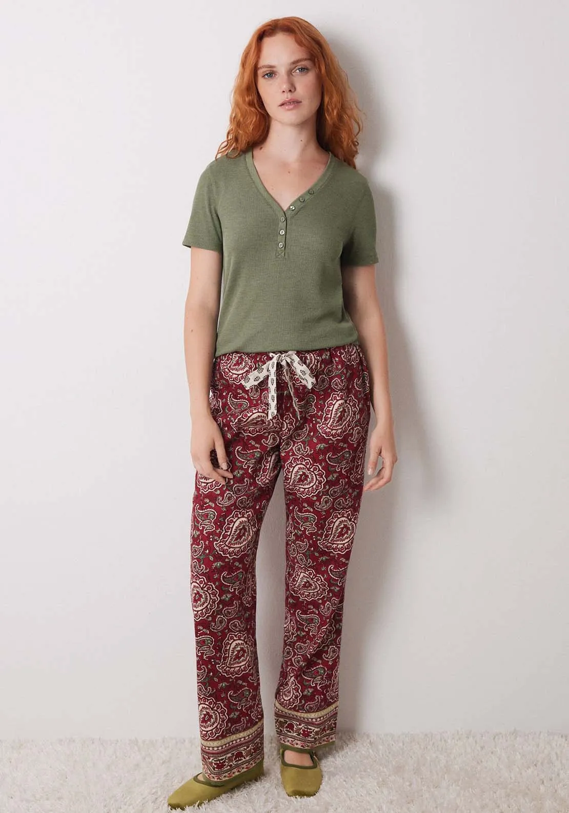 Pyjama Bottoms - Red