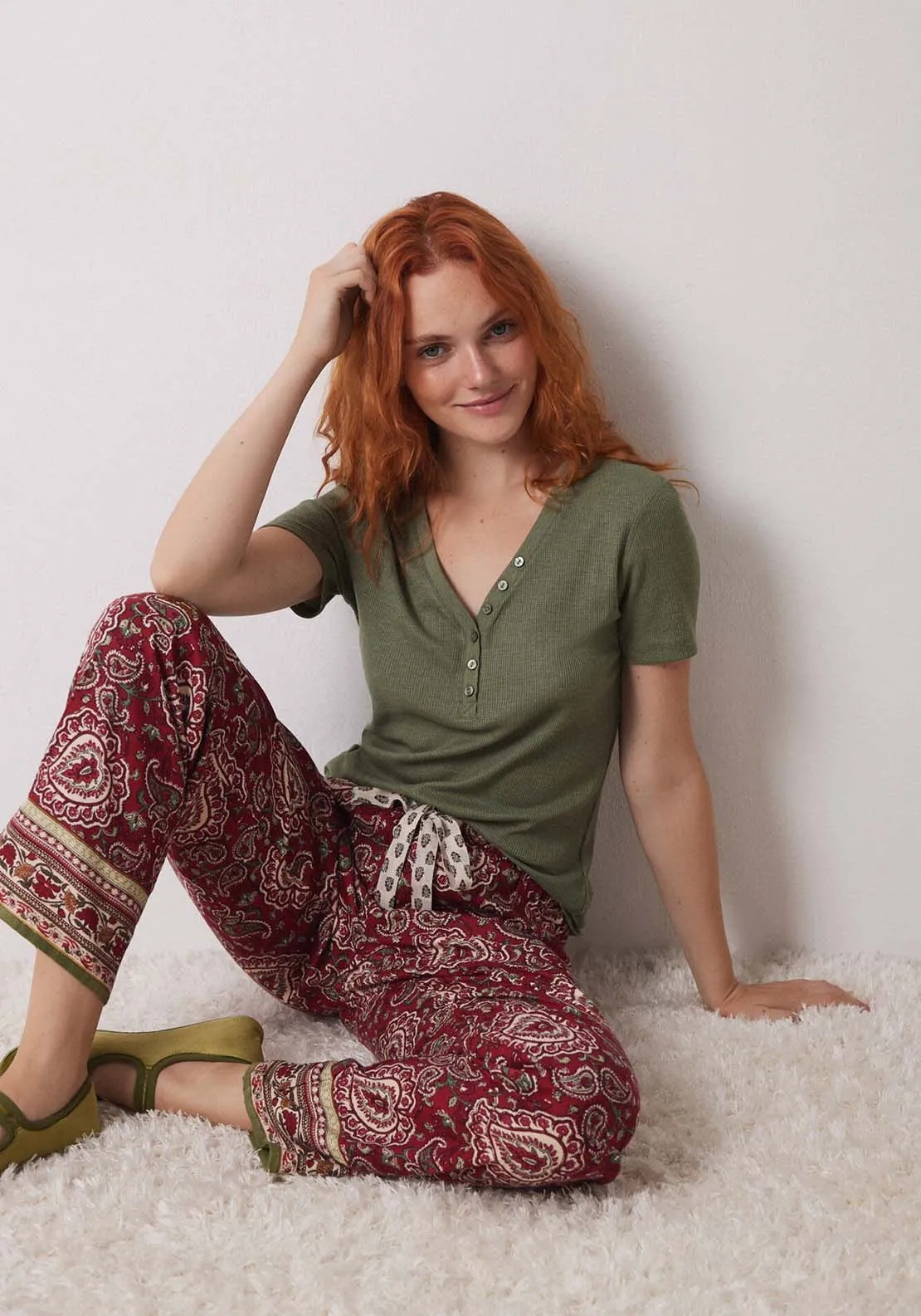 Pyjama Bottoms - Red