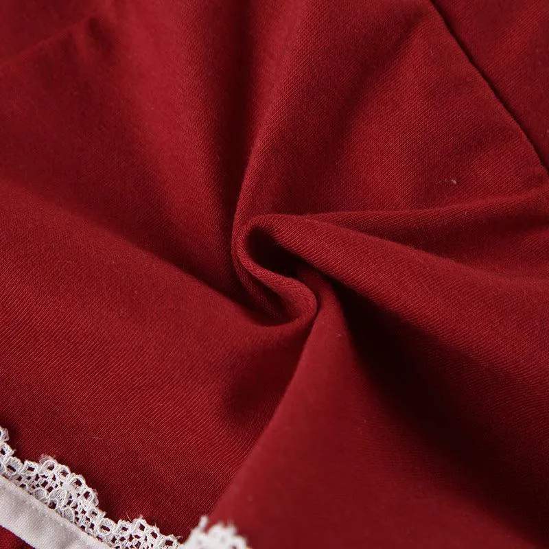 Red Sporty Drawstring Shorts