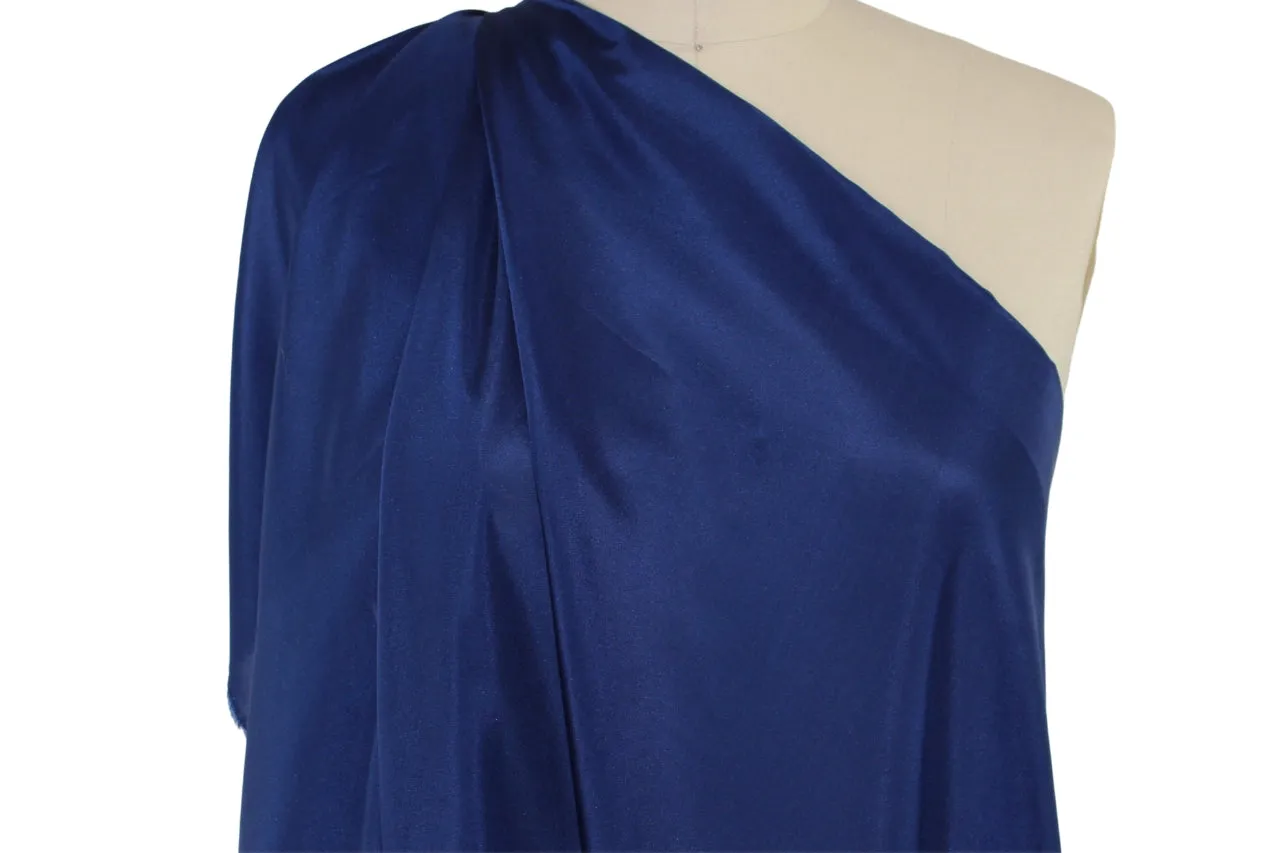 Silk Habotai Lining - Bright Navy
