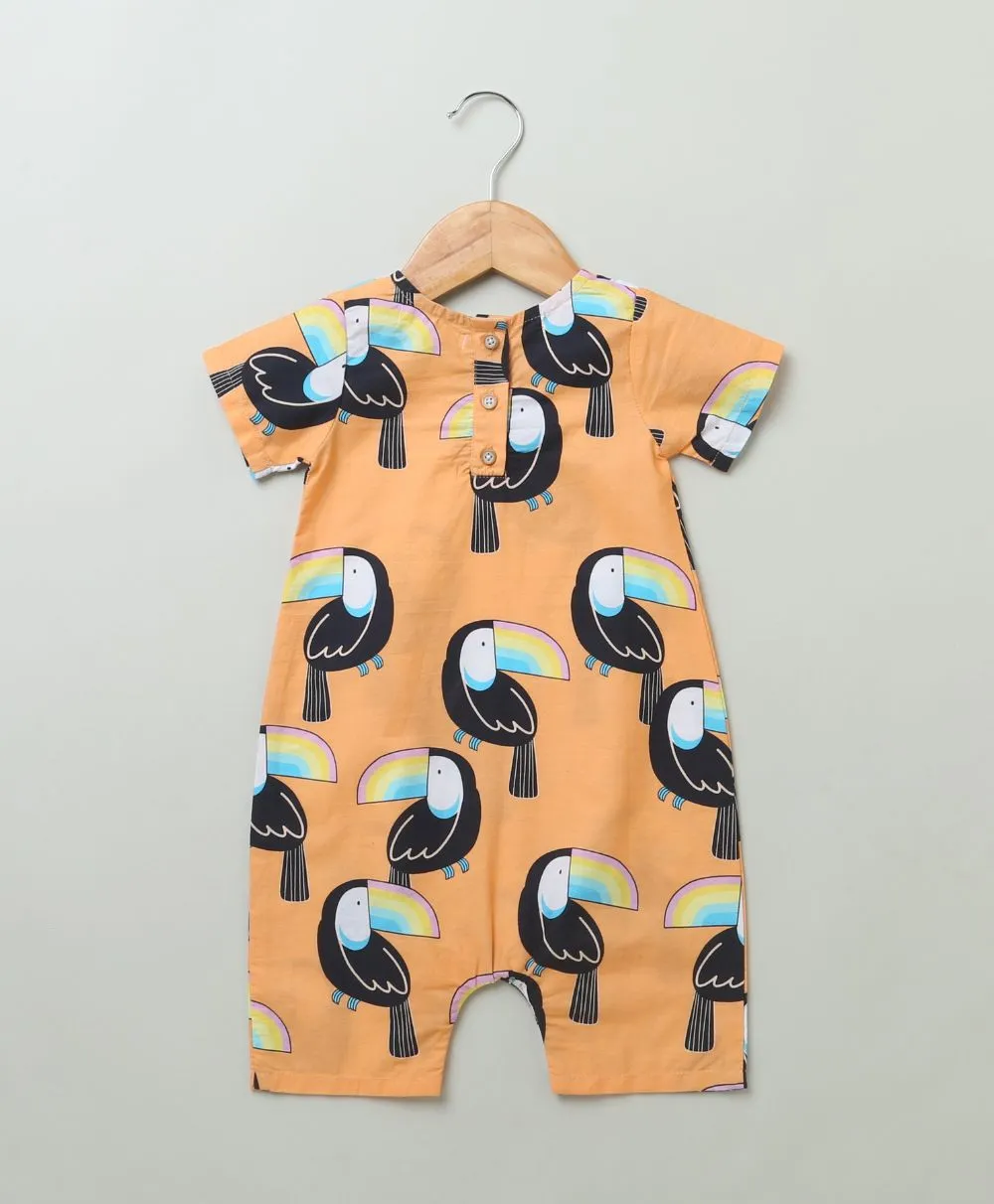 Unisex Toucan Print Romper