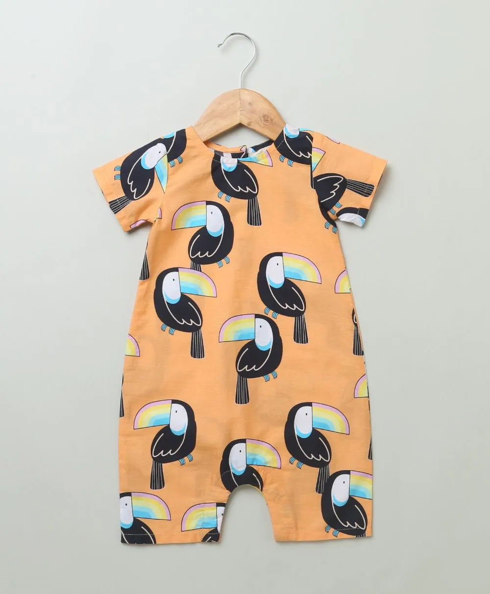 Unisex Toucan Print Romper