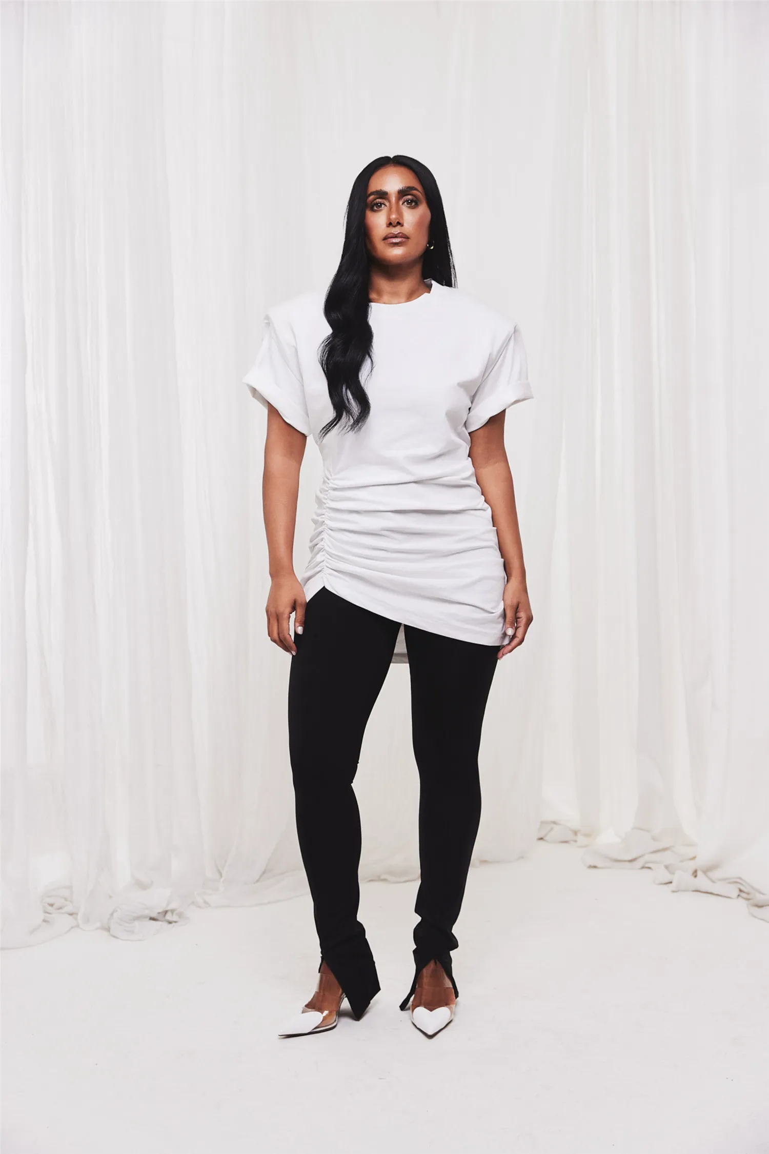 Vita & Wanda x Iben Oversized T-shirt Dress White