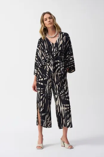 Woven Tropical Print Culotte Pant 251159
